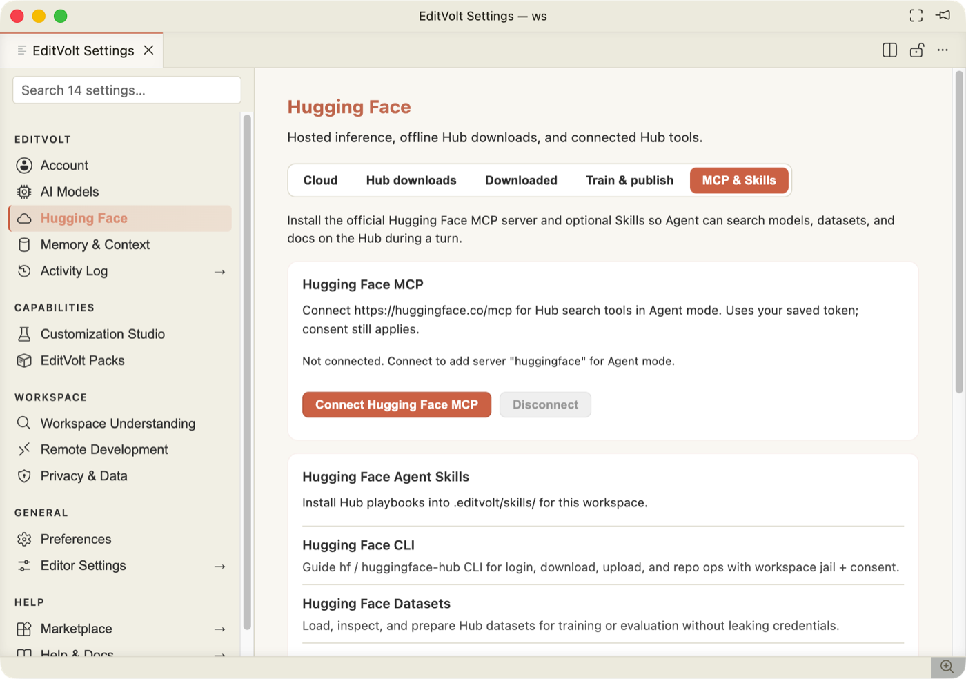 Hugging Face — MCP and Skills