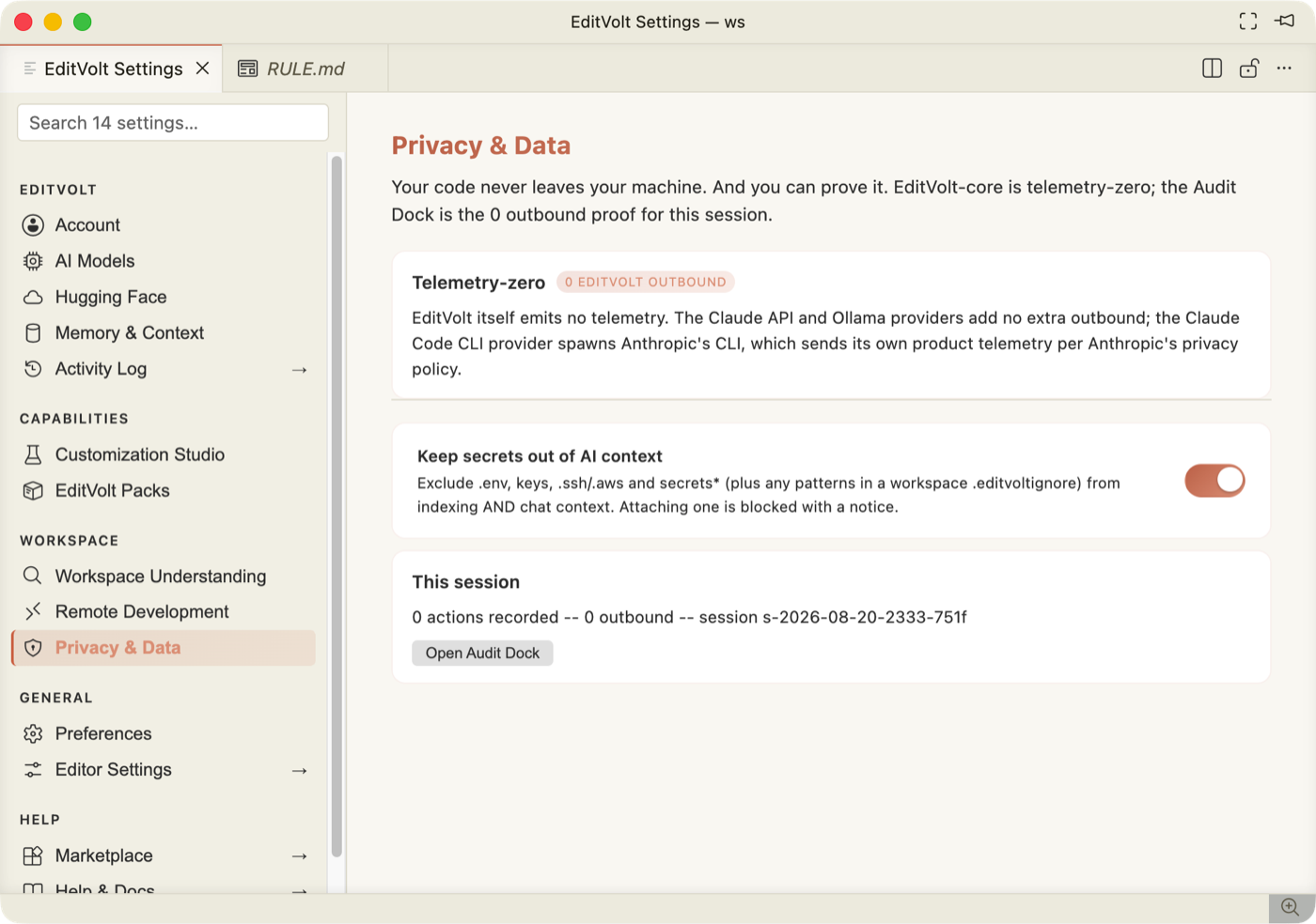 Privacy &amp; Data