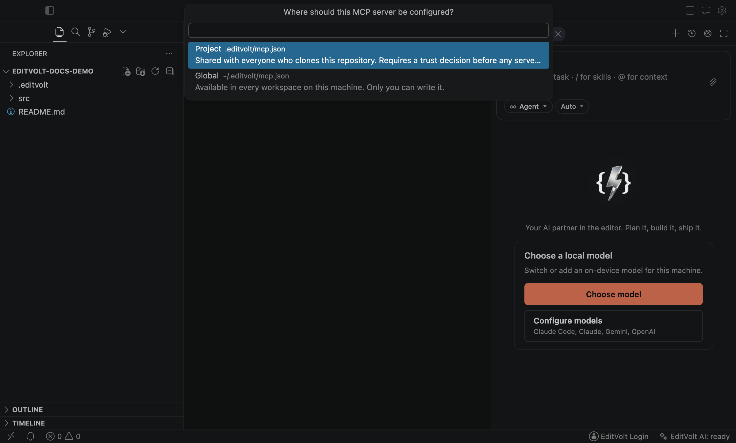 Where should this MCP server be configured?