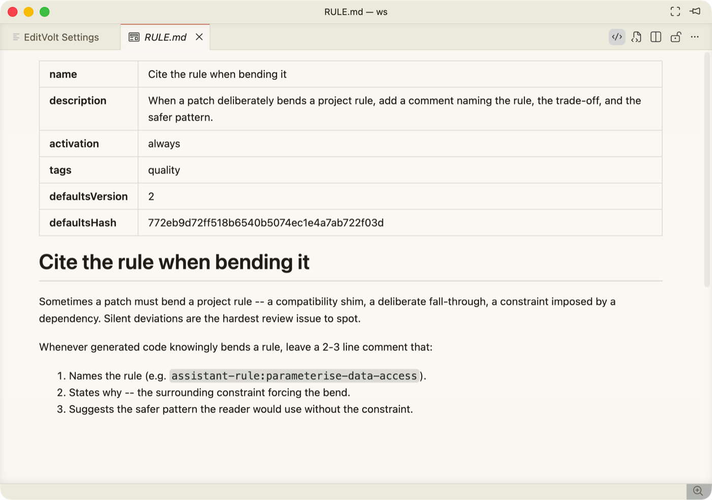 A rule's RULE.md